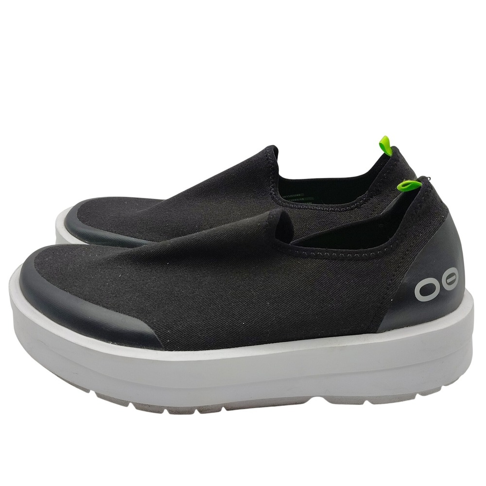 OOFOS OOmg eeZee Low Womens Size 11 Black Casual Walking Slip On Recovery Shoes